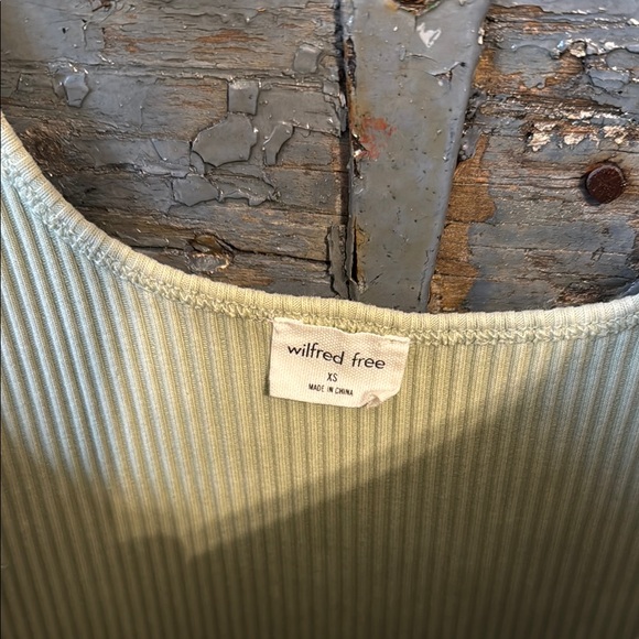 Aritzia Wilfred Free Green Dress Knee-Length Sleeveless Casual - Picture 2 of 4